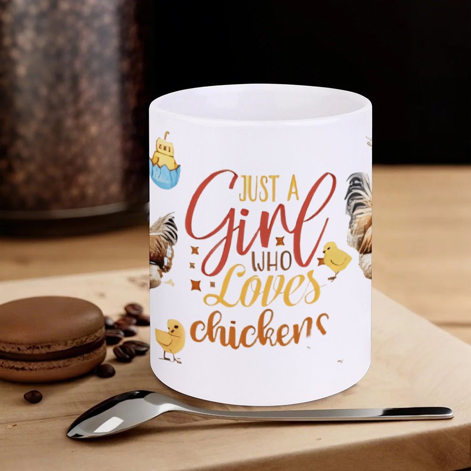 Just A Girl Who Loves Chickens - Sublimation Mug White review and price
