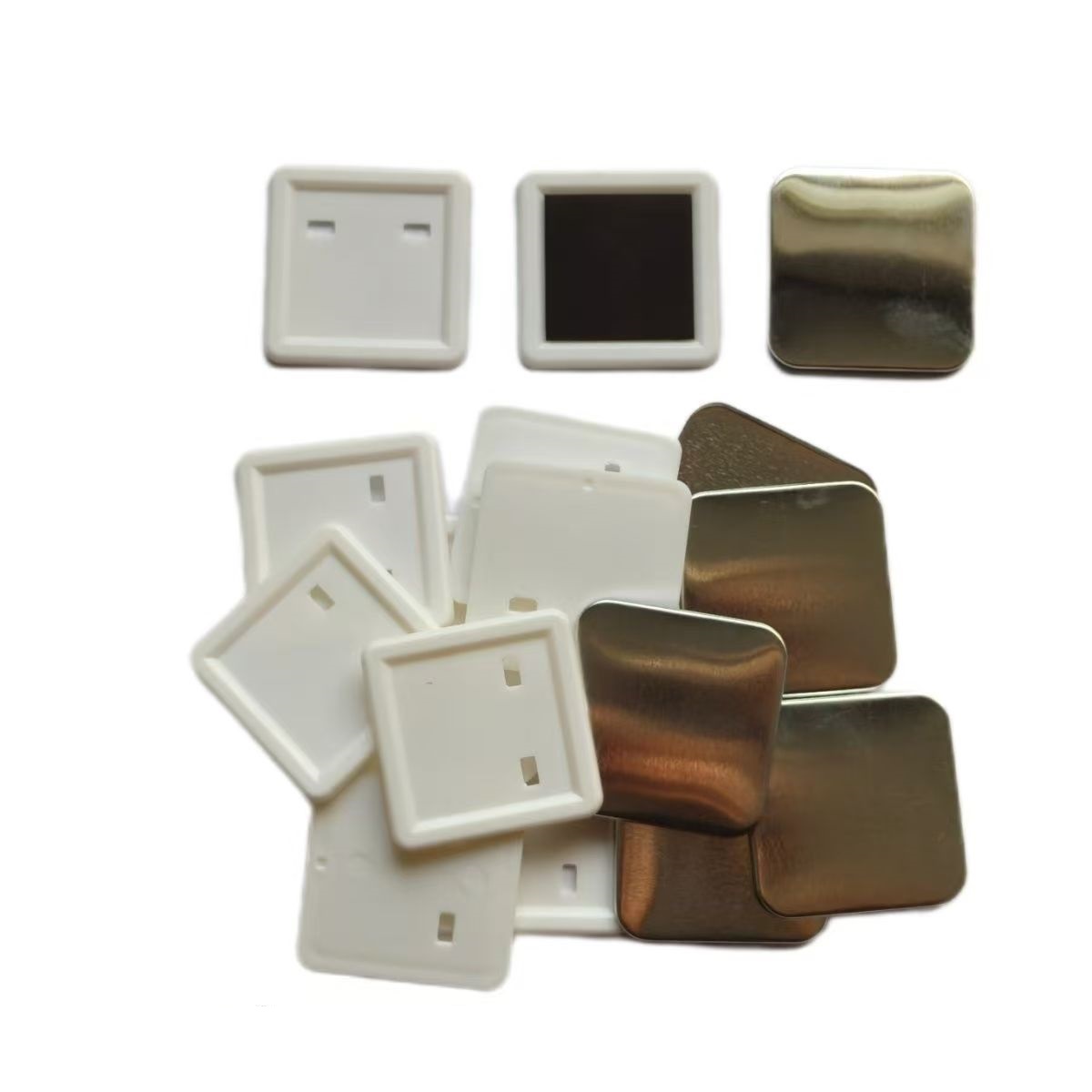100pcs 50*50mm 2inch Square ma - Button Badge Blank review and price