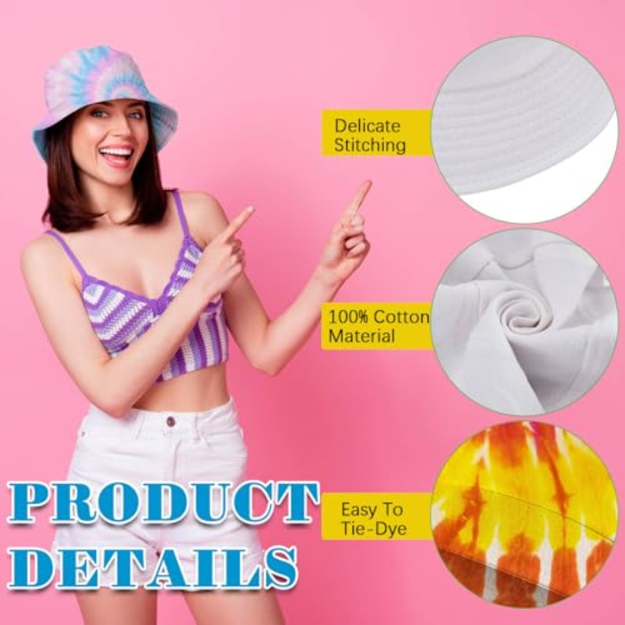 White cotton bucket hat for ti - Hat Sublimation Blank review and price