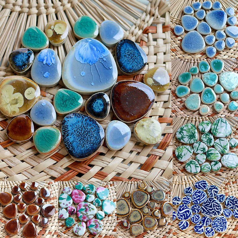 100g DIY Ceramic Mosaic Tiles  - Ceramic Tile Blank review and price