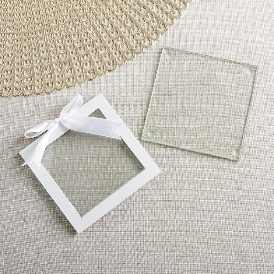 Clear Glass Drink Coasters Set - Coaster Sublimation Blank review and price